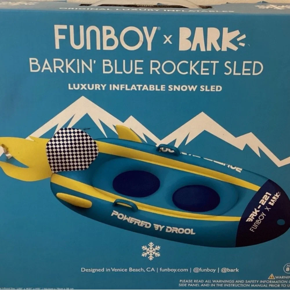 Bark Box Dog Sled!! NEW in box! 250 pound weight limit!!